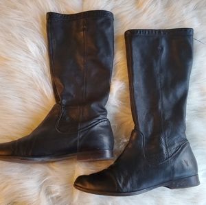 FRYE Cindy Slouch Leather Boots Size 11